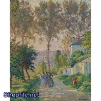 TSD3530 - Tranh sơn dầu hai người đi dạo